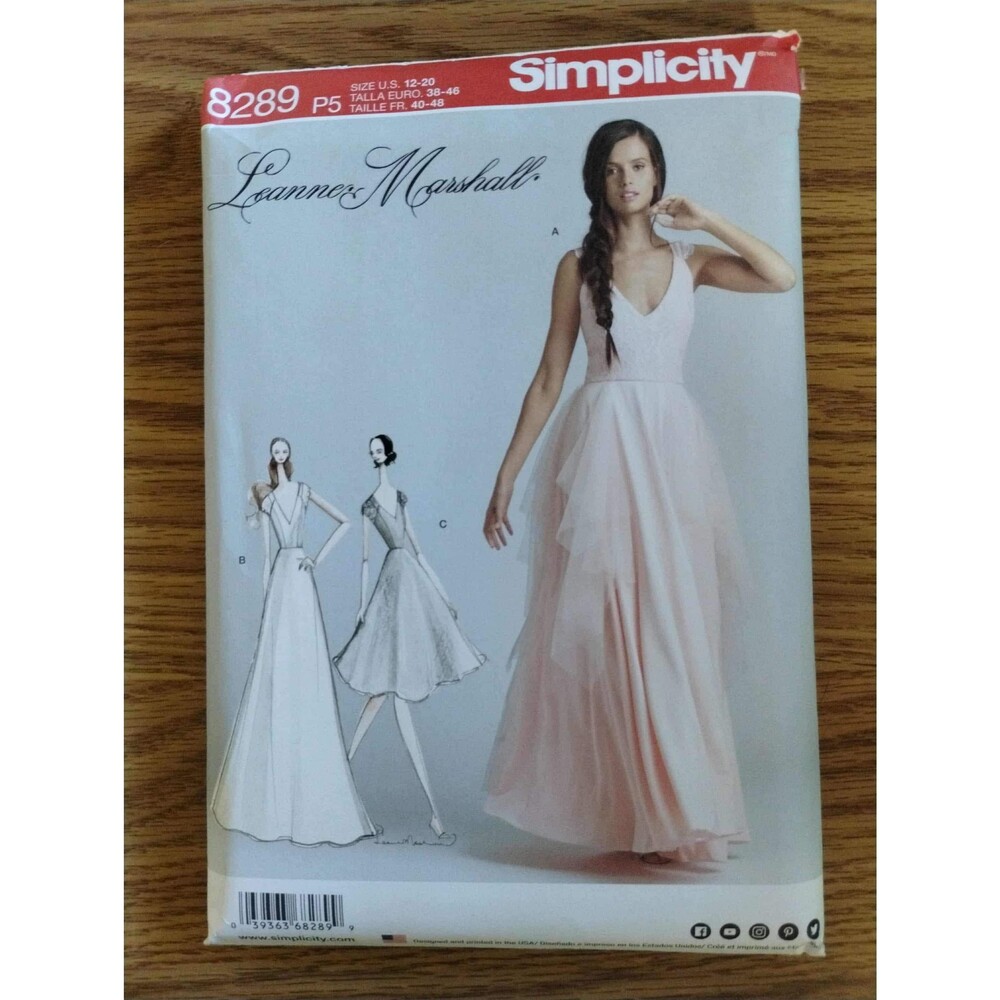 8289 Simplicity Leanne Marshall Sewing Misses Special Occasion Dresses/Gowns